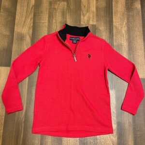 U.S. Polo Assn. Kids Red Long Sleeve Shirt